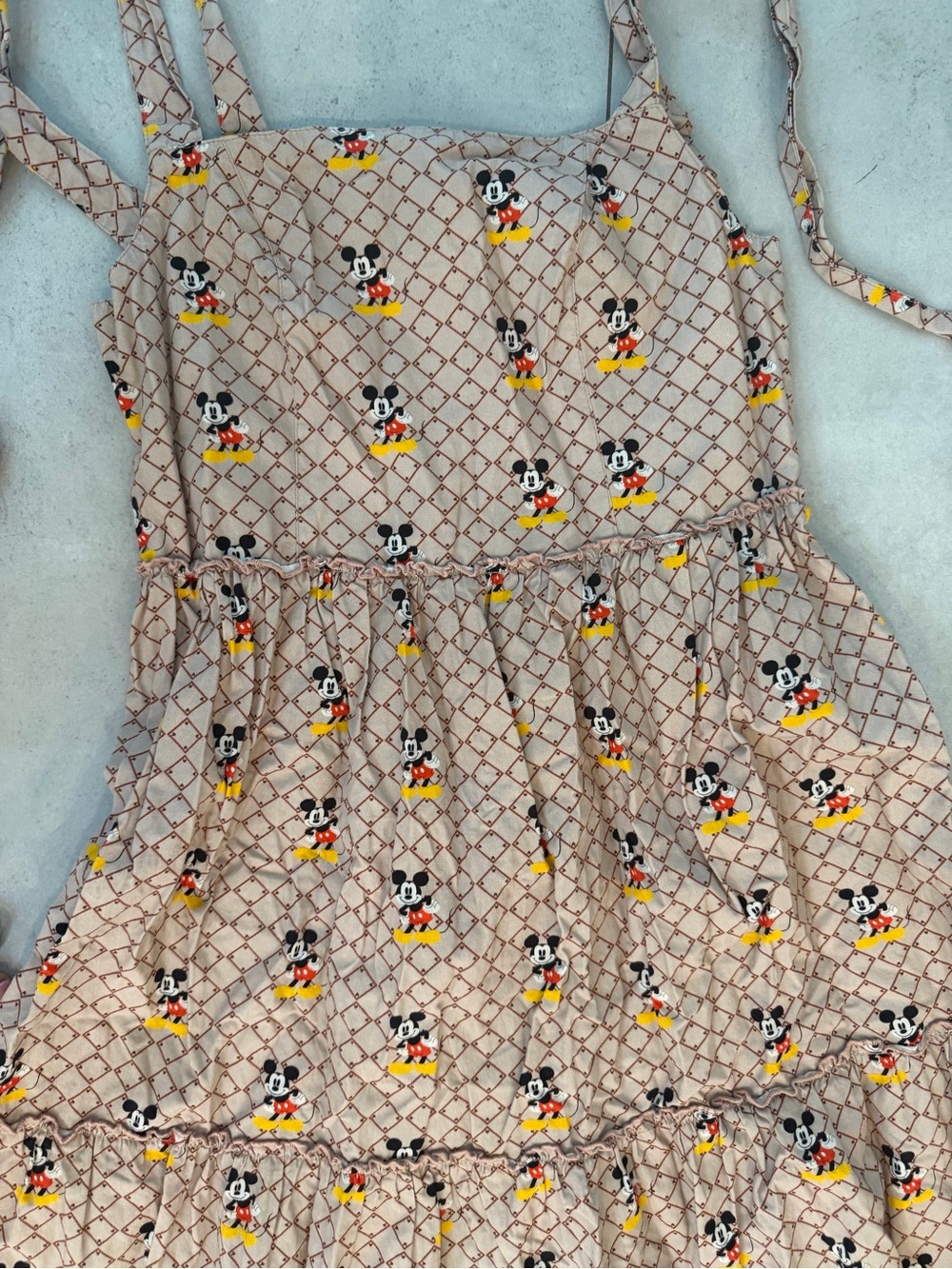 Disney Mickey Mouse Maxi Dress – Size S – Made in Brazil